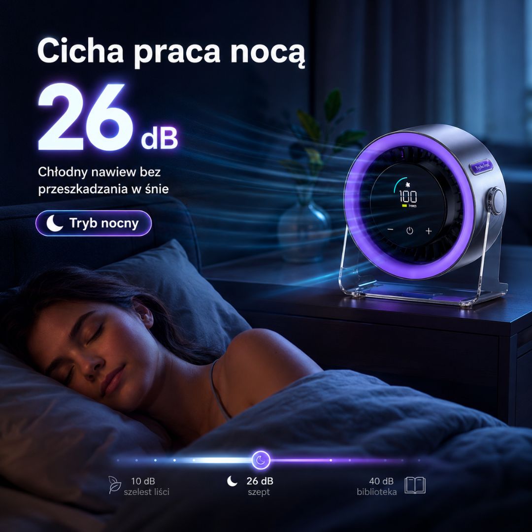 NEXION PRO 2.1 - Inteligentny wentylator biurkowy i ścienny
